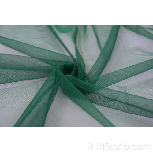 Tessuto di maglia verde 100% poliestere